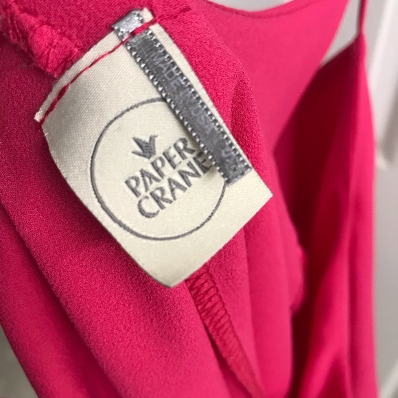 Anthropologie Paper Crane Pink Tank Top - Picture 2 of 2
